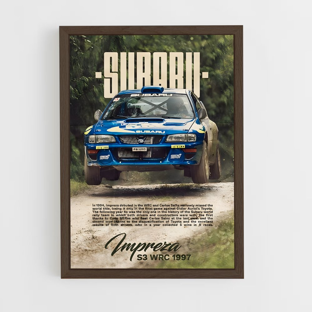 Poster Impreza Rally 1997 – affiche Subaru (vue 5)