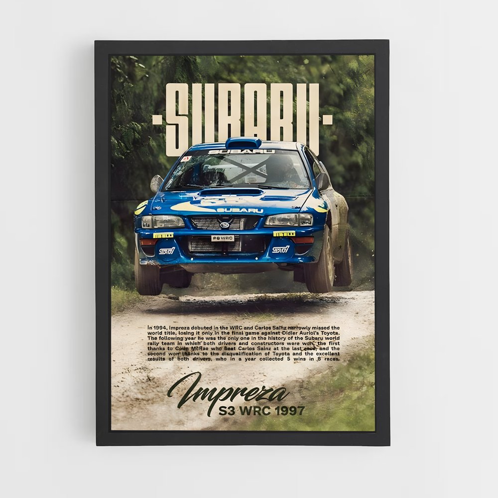 Poster Impreza Rally 1997 – affiche Subaru (vue 2)