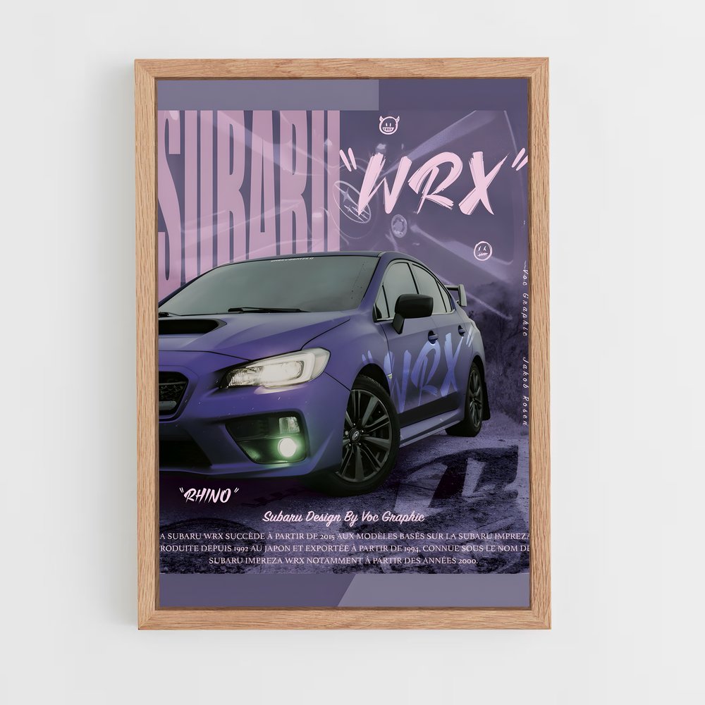 Poster Subaru WRX (vue 4)