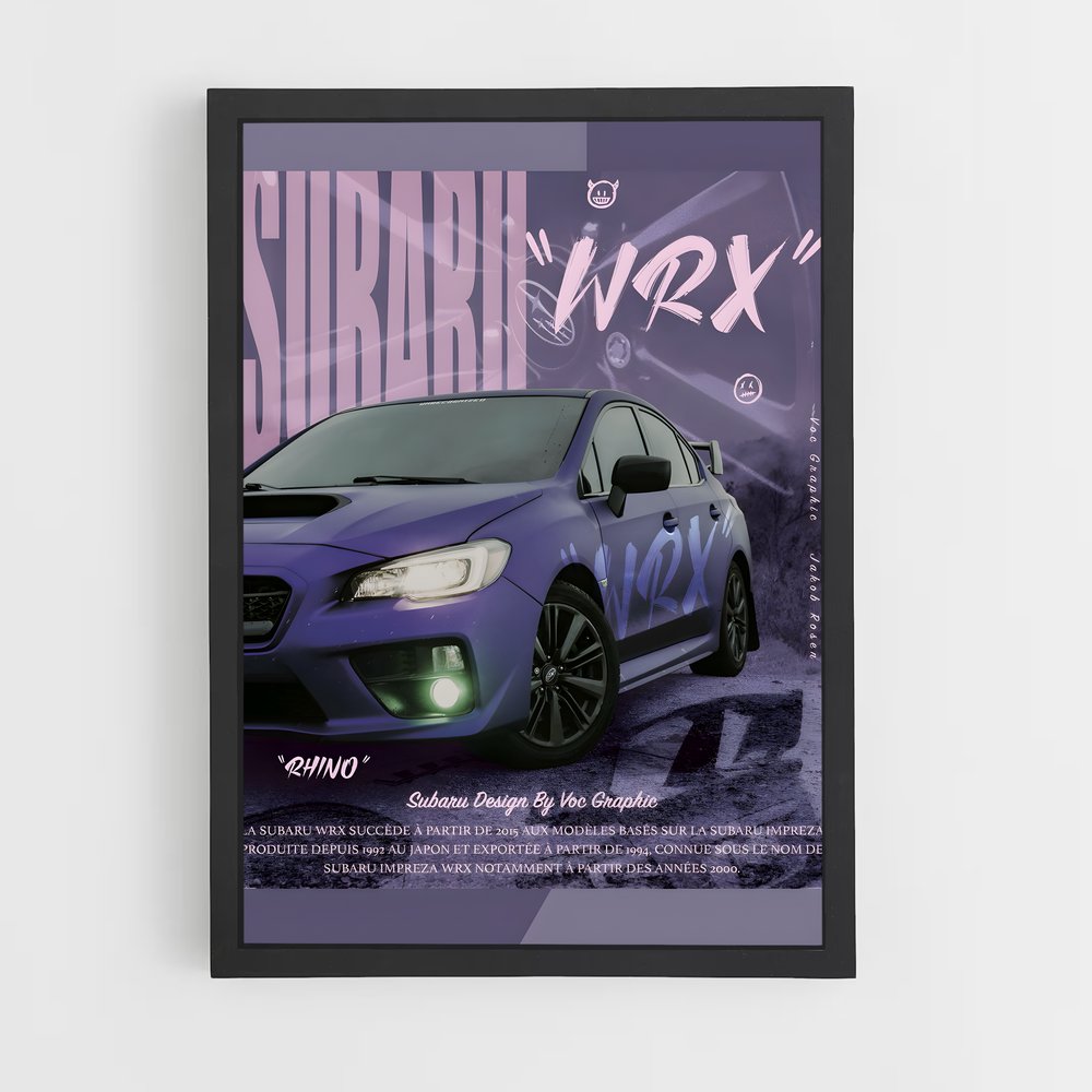 Poster Subaru WRX (vue 2)