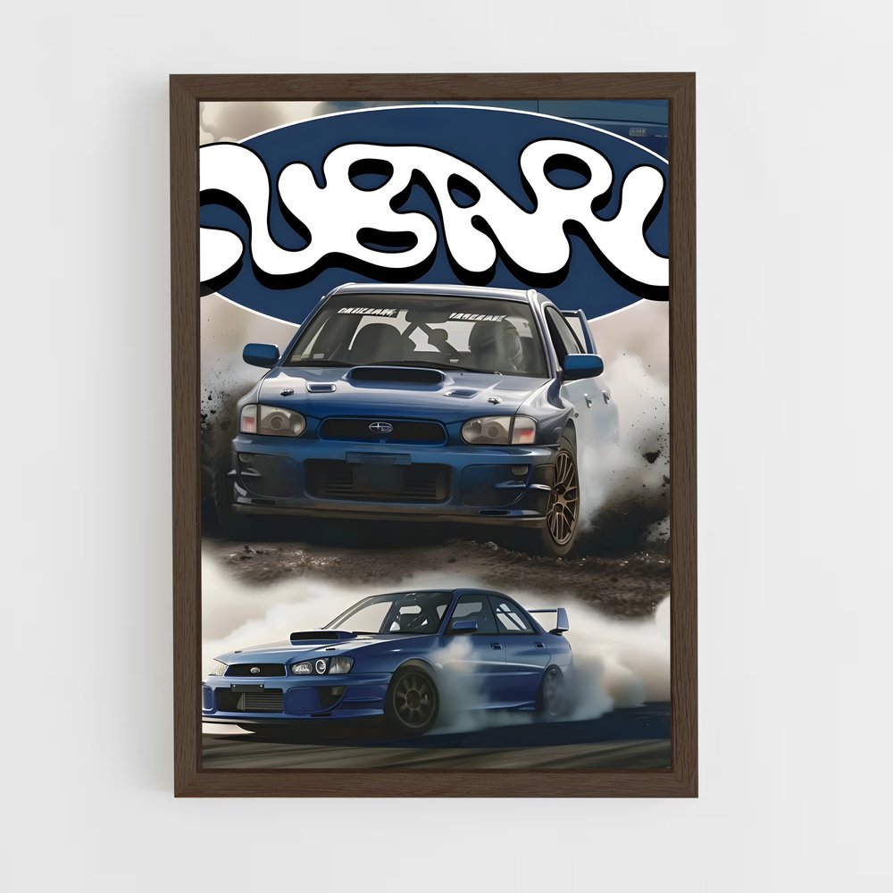 Poster Rally Blue – affiche Subaru (vue 5)