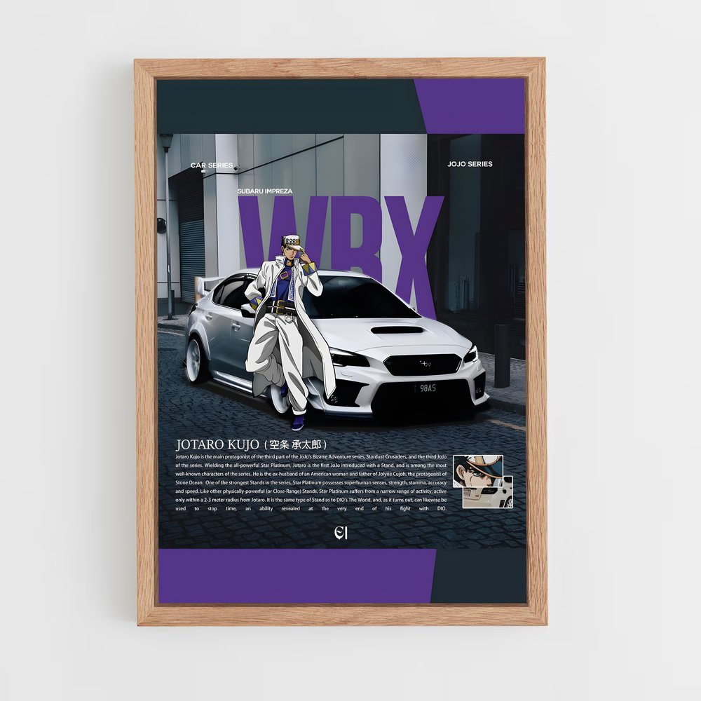 Poster WRX Style Anime – affiche Subaru (vue 4)
