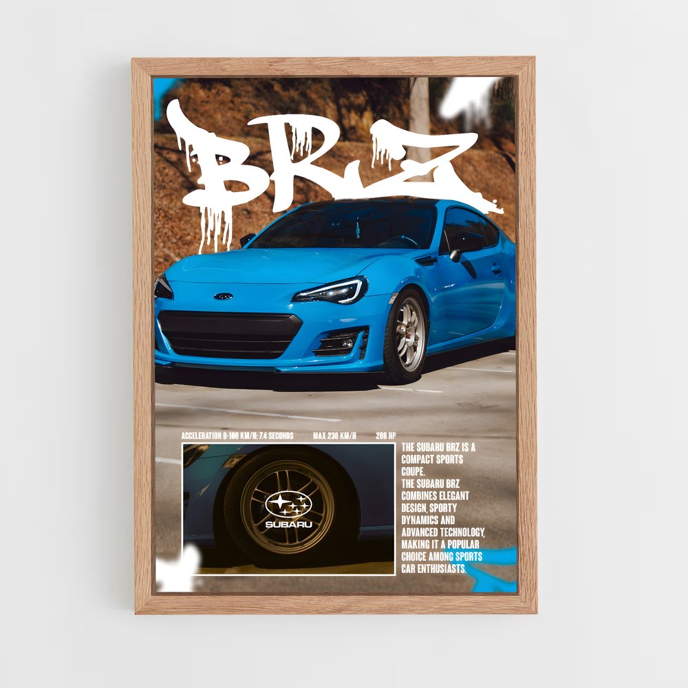 Poster Subaru BRZ Sportif (vue 4)