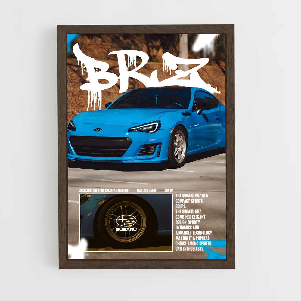 Poster Subaru BRZ Sportif (vue 5)