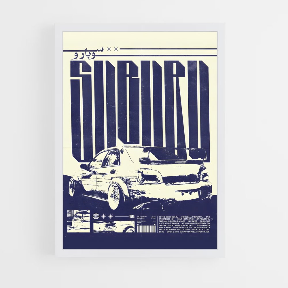 Poster Subaru Performance Legend (vue 3)