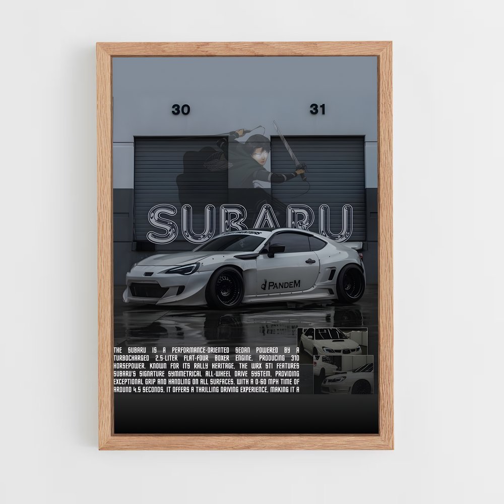 Poster Subaru Sportif (vue 4)