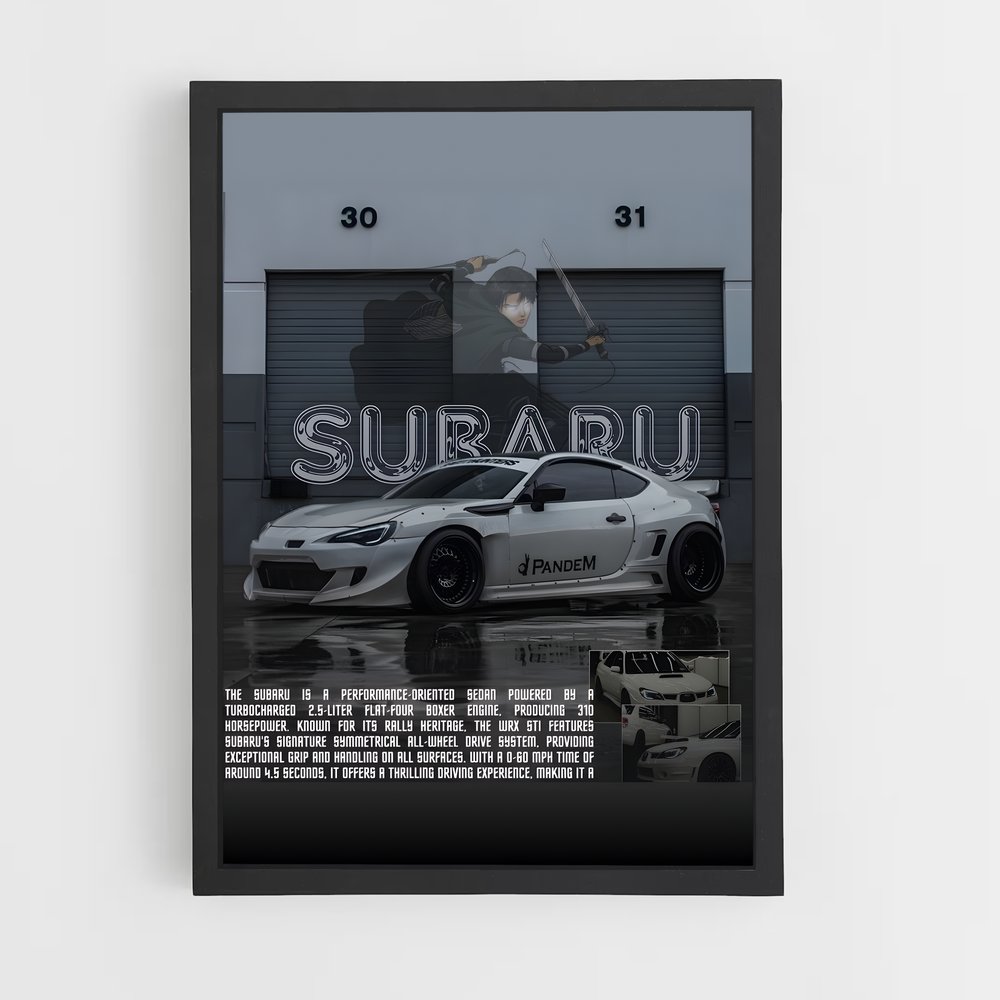 Poster Subaru Sportif (vue 2)