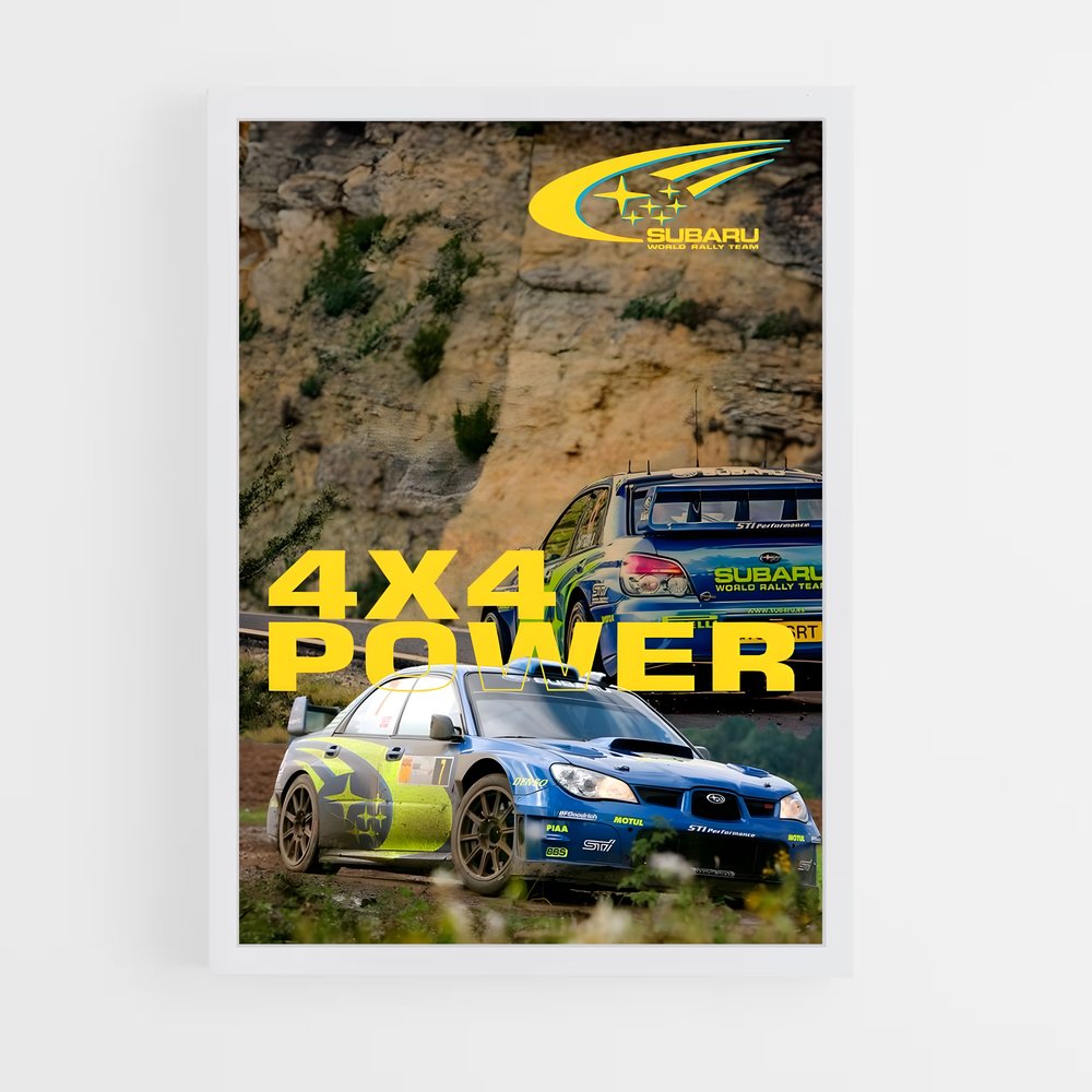 Poster 4x4 Power – affiche Subaru (vue 3)
