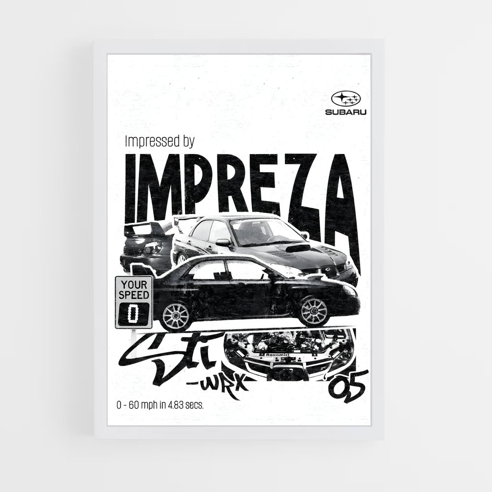 Poster Impreza WRX 05 – affiche Subaru (vue 3)