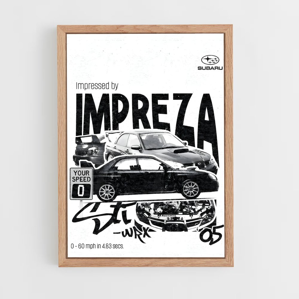 Poster Impreza WRX 05 – affiche Subaru (vue 4)