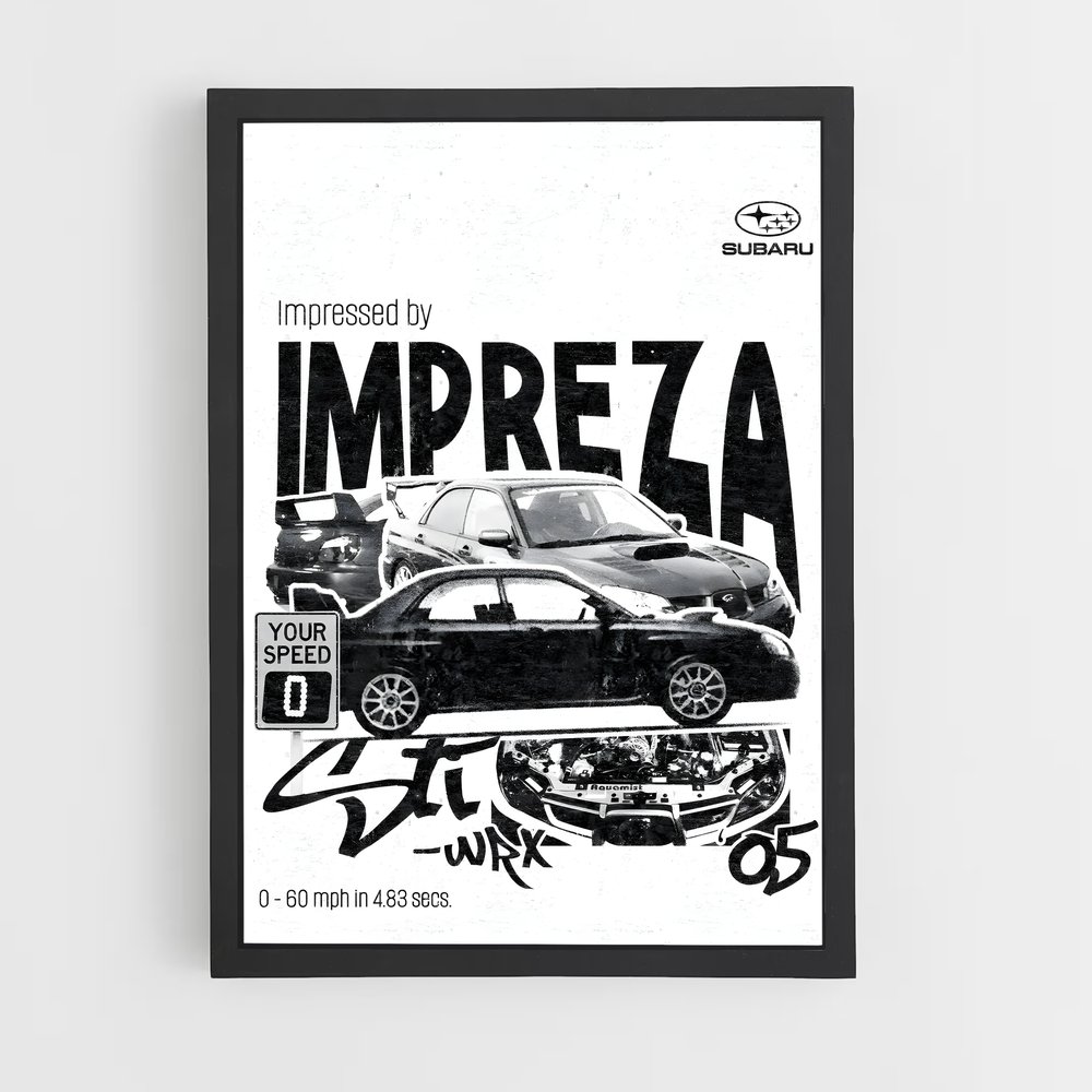 Poster Impreza WRX 05 – affiche Subaru (vue 2)