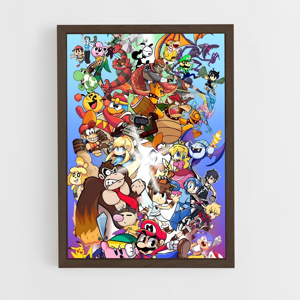 Poster SSB Fanart – affiche Super Smash Bros (vue 5)