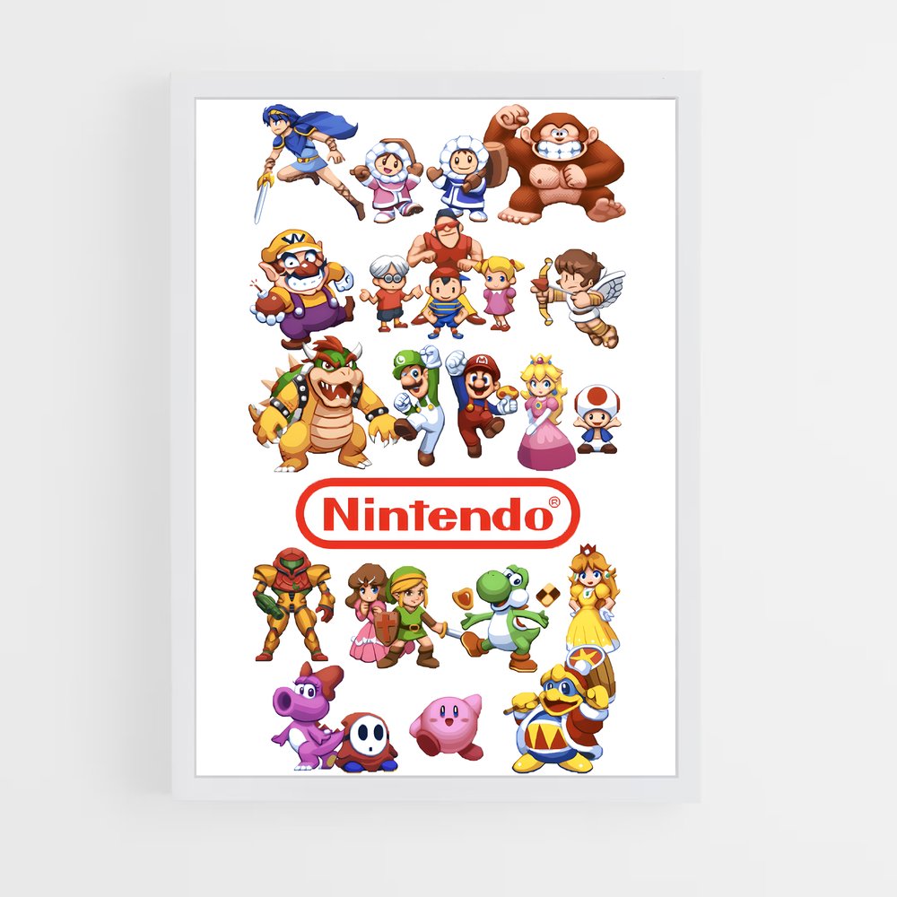 Poster Super Smash Bros Pixel (vue 3)