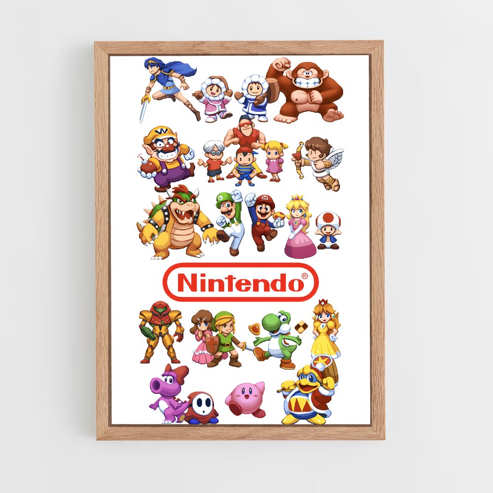 Poster Super Smash Bros Pixel (vue 4)