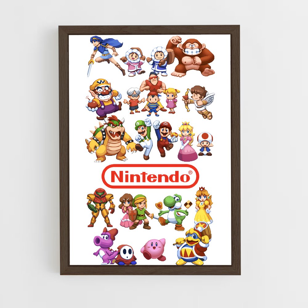 Poster Super Smash Bros Pixel (vue 5)