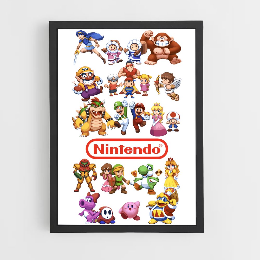 Poster Super Smash Bros Pixel (vue 2)