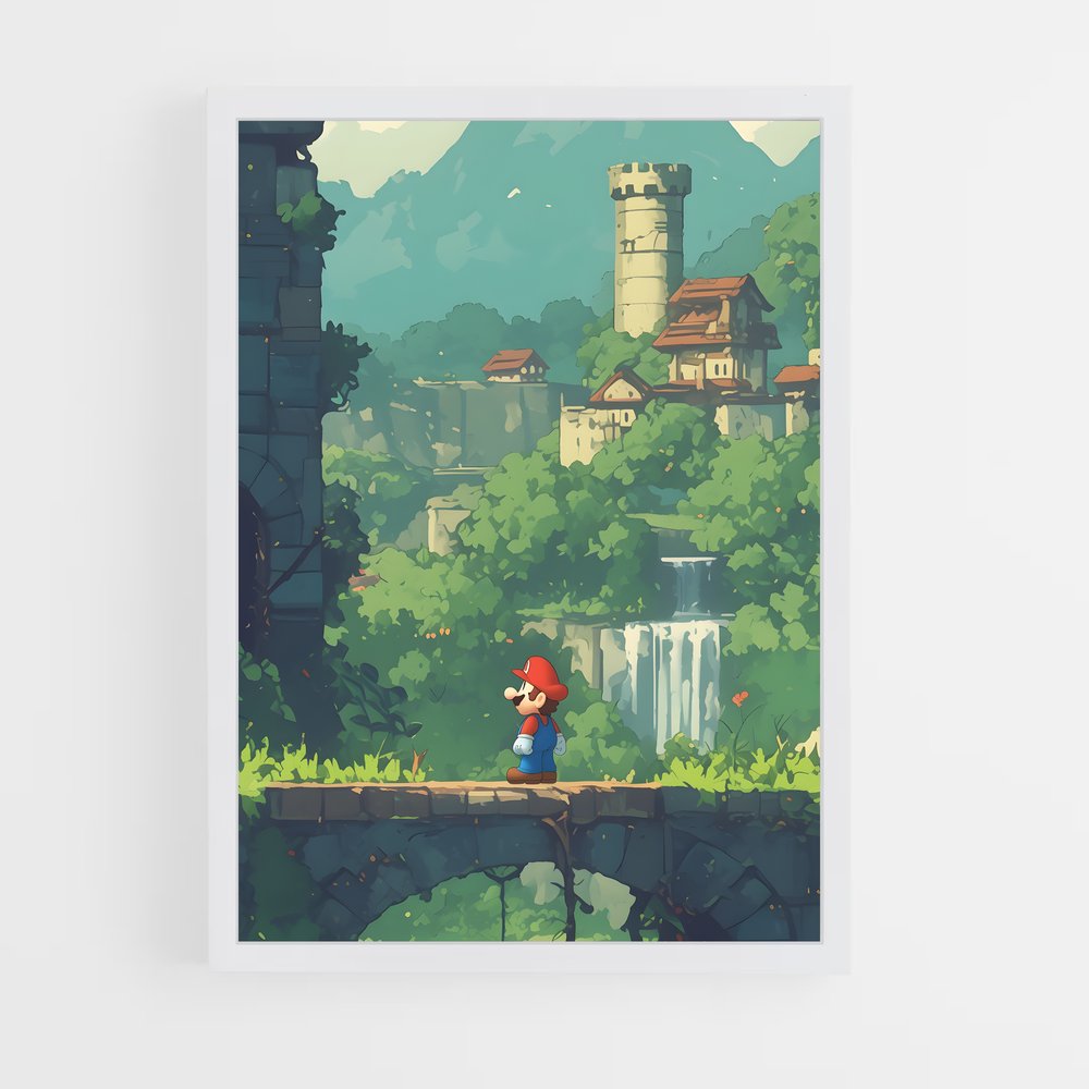 Poster Mario Super Smash – affiche Super Smash Bros (vue 3)