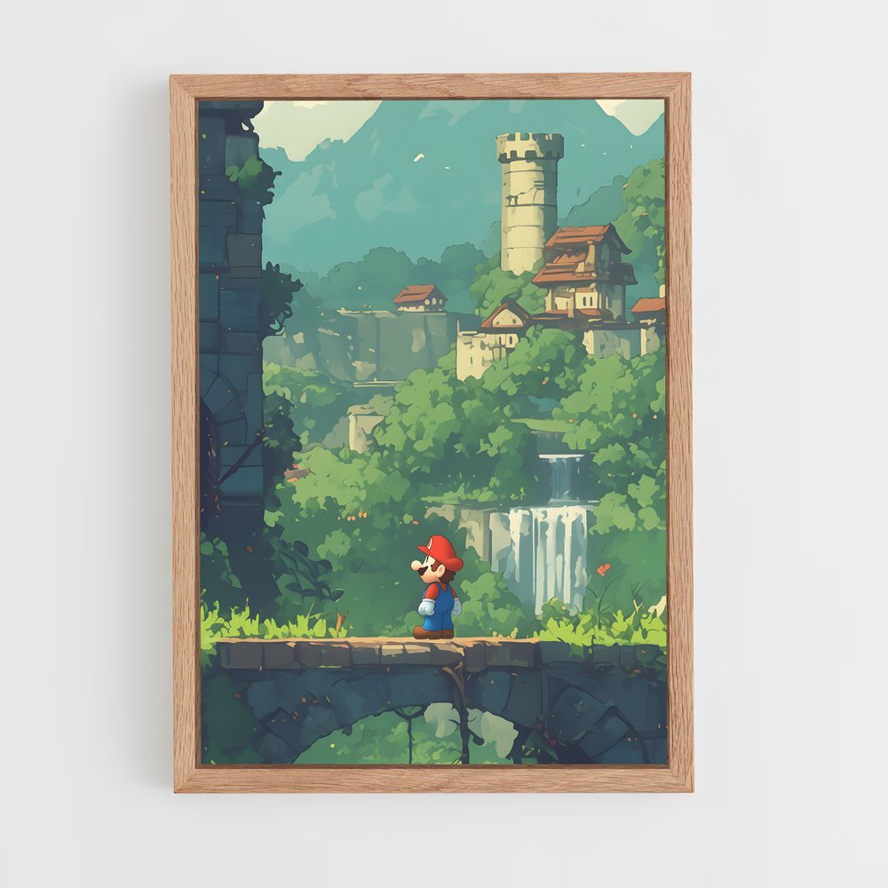 Poster Mario Super Smash – affiche Super Smash Bros (vue 4)