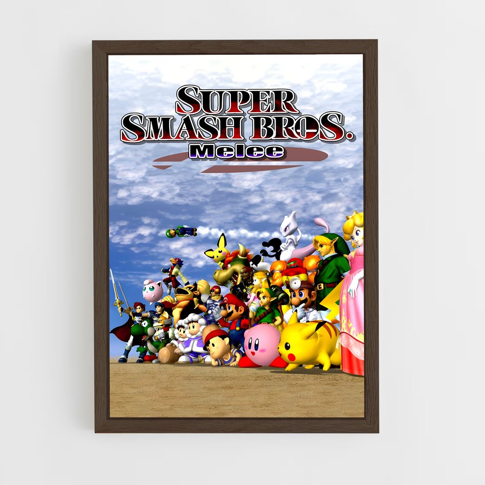 Poster Super Smash Bros Melee (vue 5)