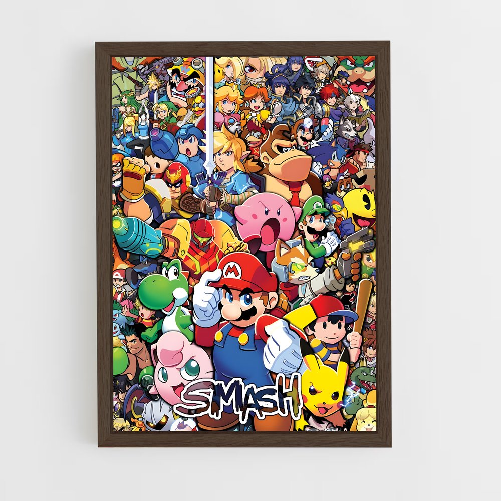 Poster Smash – affiche Super Smash Bros (vue 5)