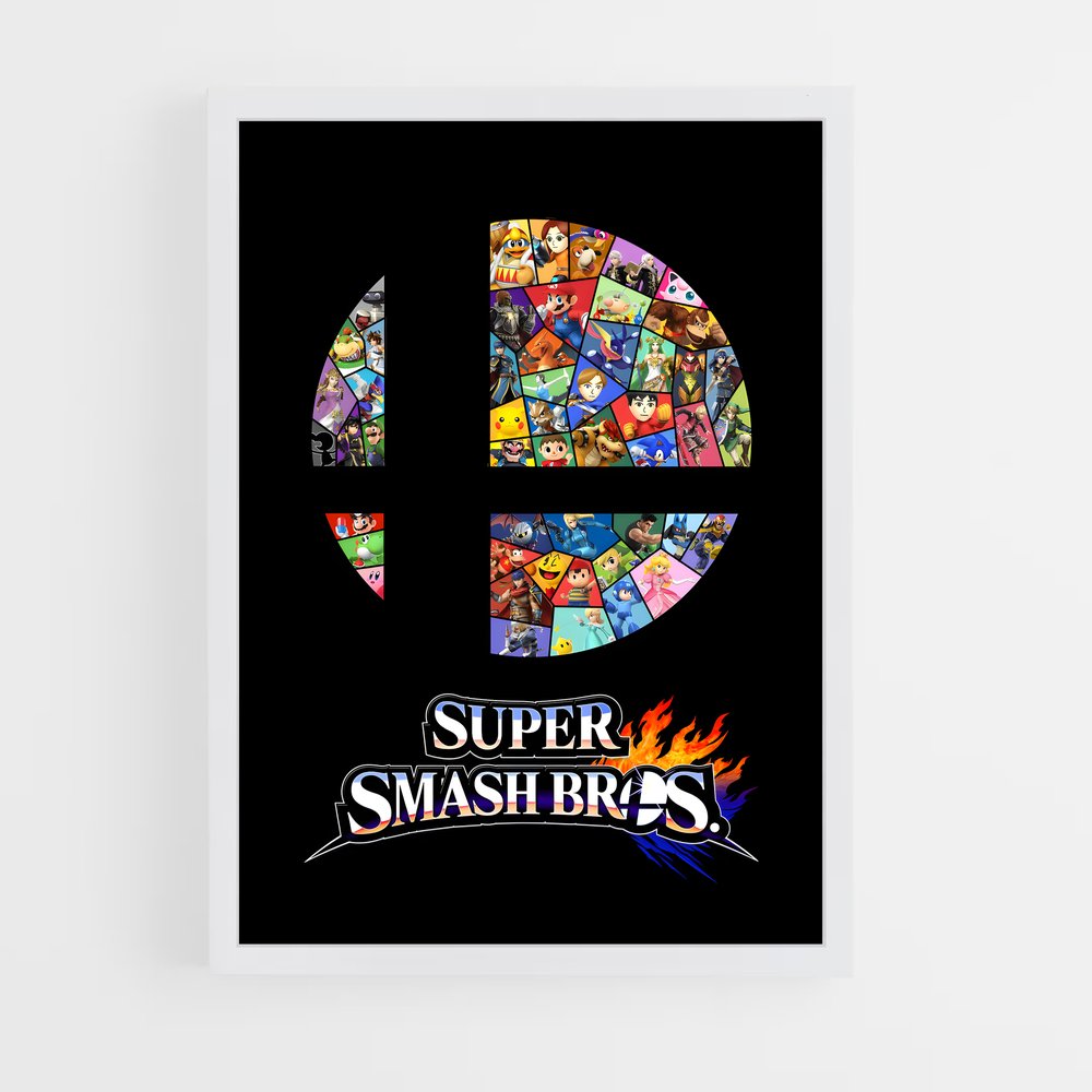 Poster Super Smash Bros Logo (vue 3)
