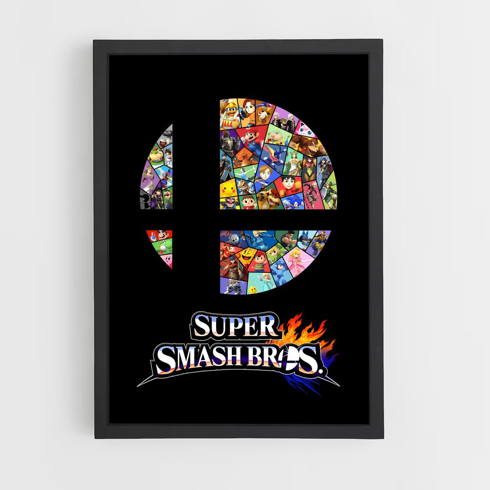 Poster Super Smash Bros Logo (vue 2)