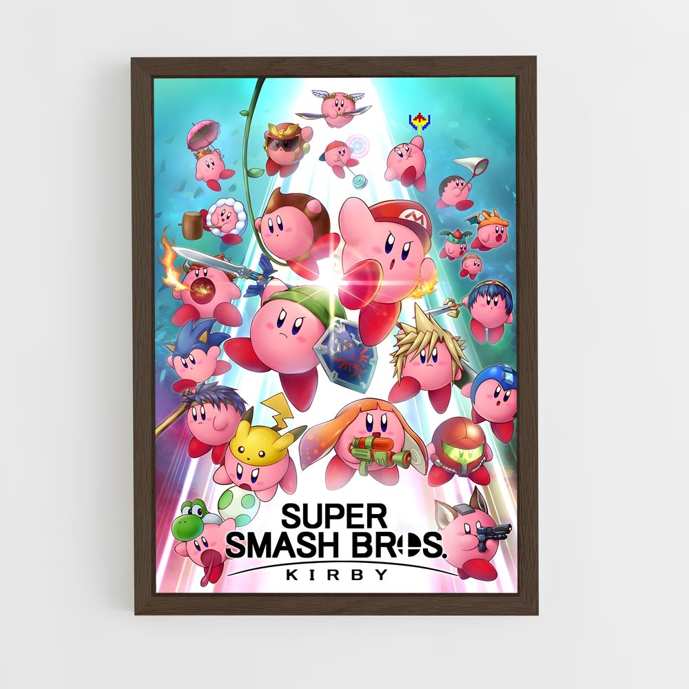 Poster Super Smash Kirby – affiche Super Smash Bros (vue 5)