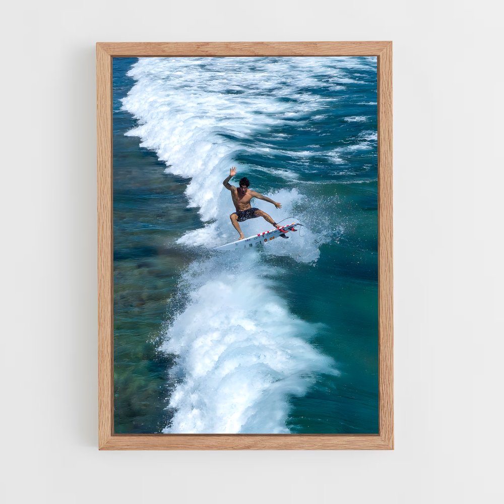 Poster Vague Envolée – affiche Surf (vue 4)