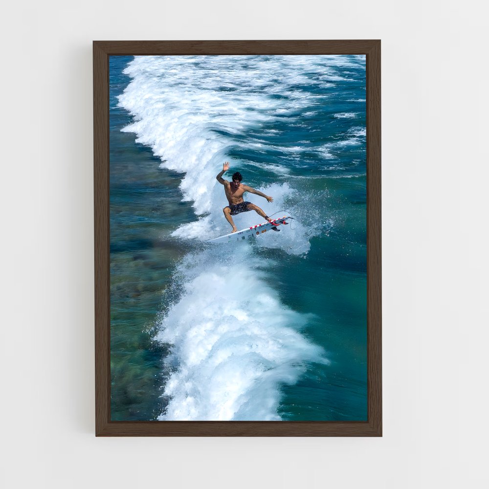 Poster Vague Envolée – affiche Surf (vue 5)