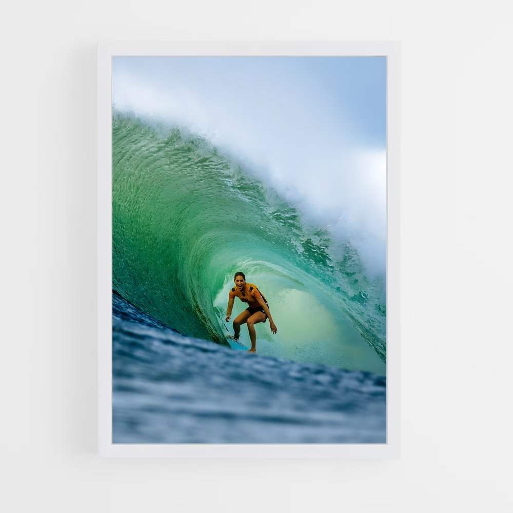 Poster Tube Émeraude – affiche Surf (vue 3)