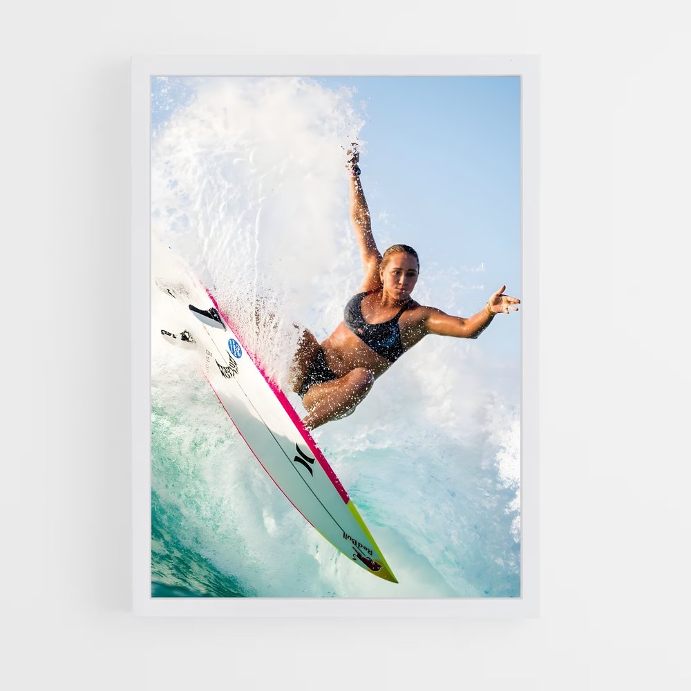 Poster High Tide Surfing (vue 3)