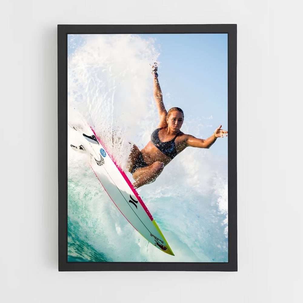 Poster High Tide Surfing (vue 2)