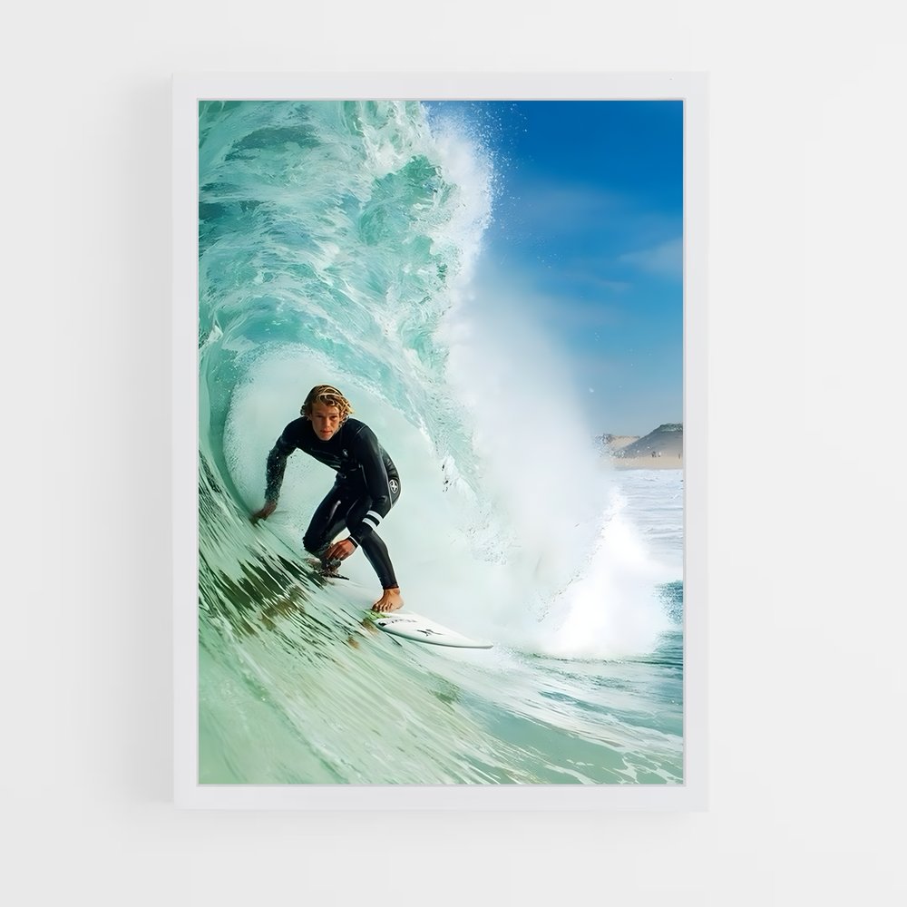 Poster Tube Océanique – affiche Surf (vue 3)