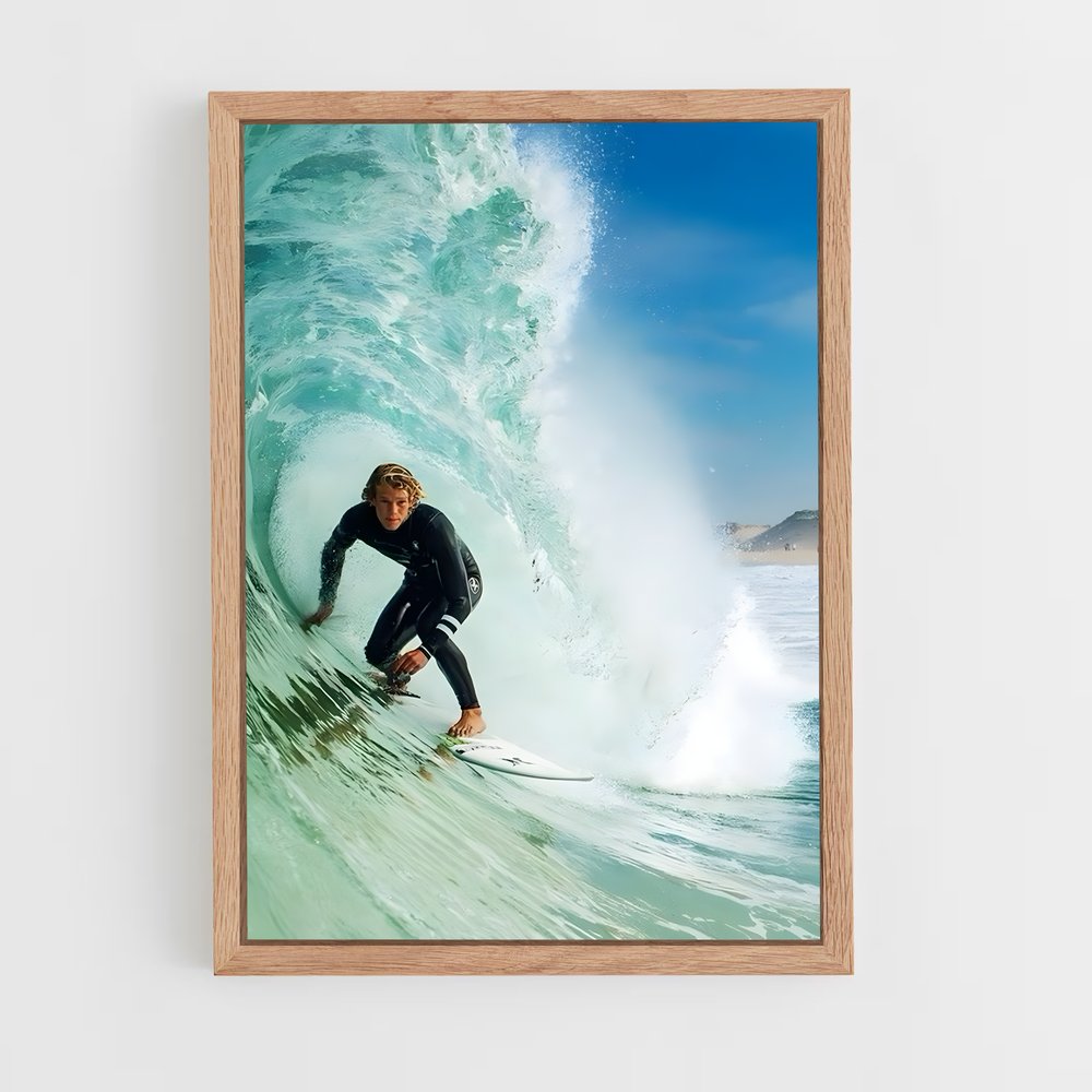 Poster Tube Océanique – affiche Surf (vue 4)