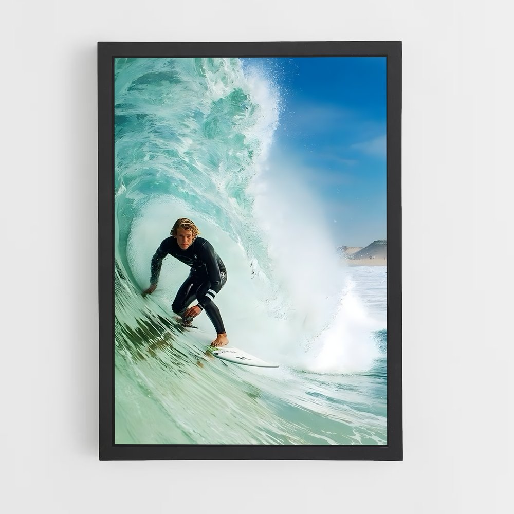 Poster Tube Océanique – affiche Surf (vue 2)