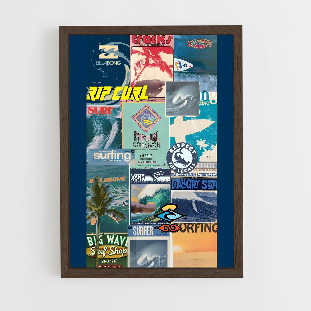 Poster Vague Vintage – affiche Surf (vue 5)