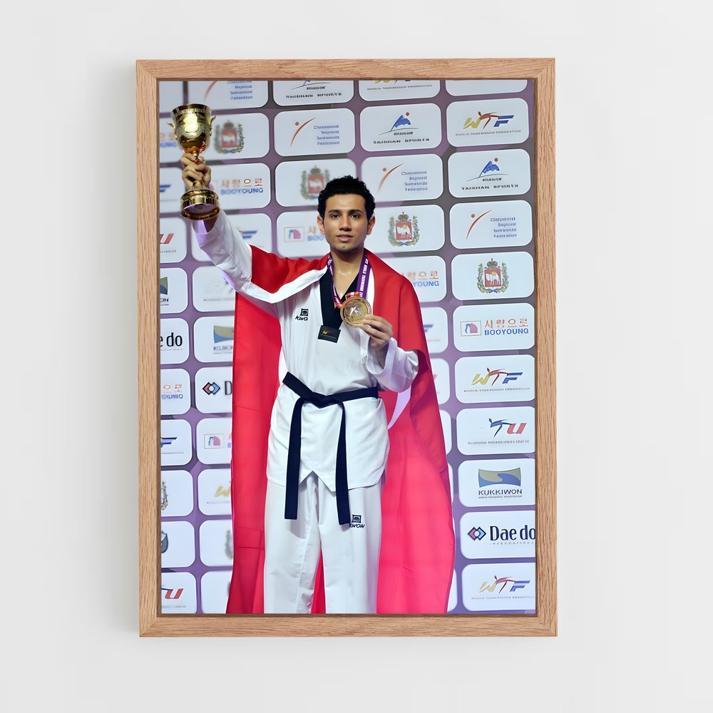 Poster Champion Taekwondo (vue 4)