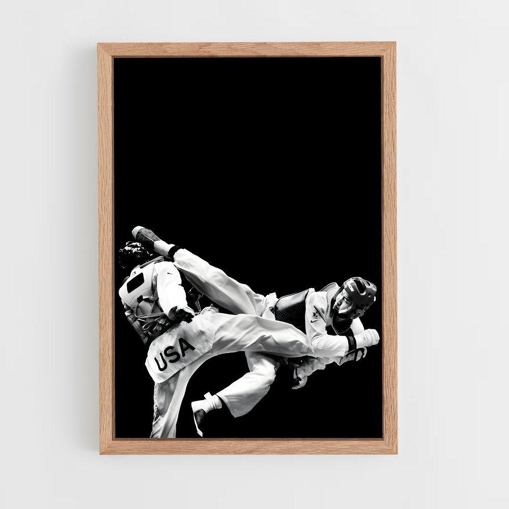 Poster Taekwondo Dynamique (vue 4)
