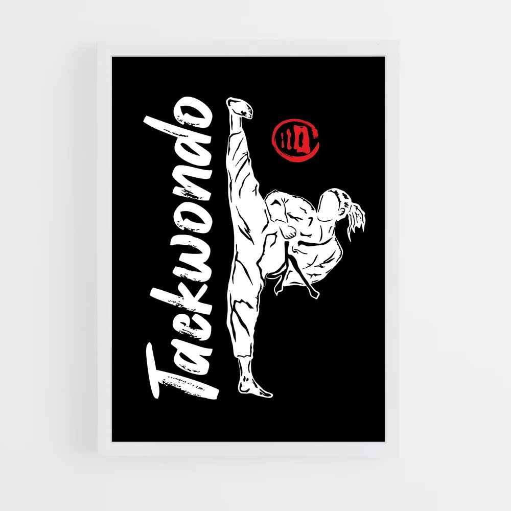 Poster High Kick Passion – affiche Taekwondo (vue 3)