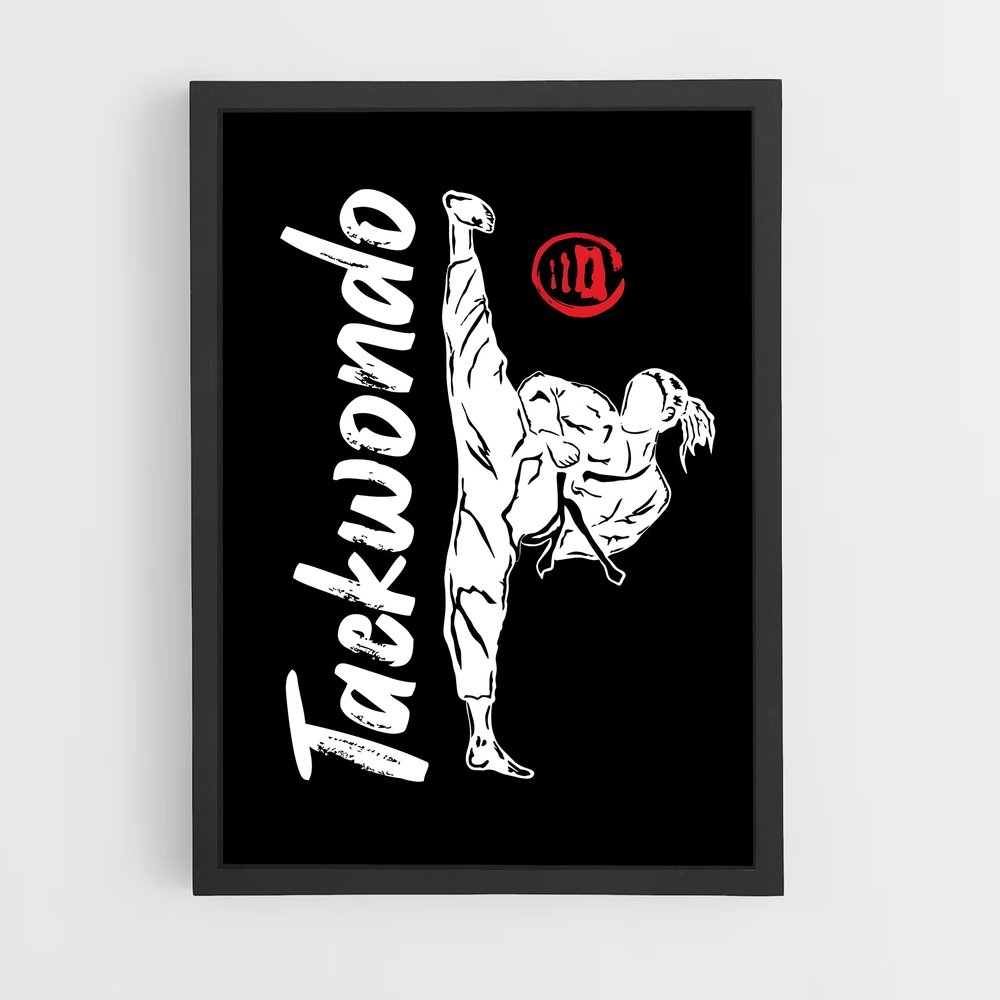 Poster High Kick Passion – affiche Taekwondo (vue 2)