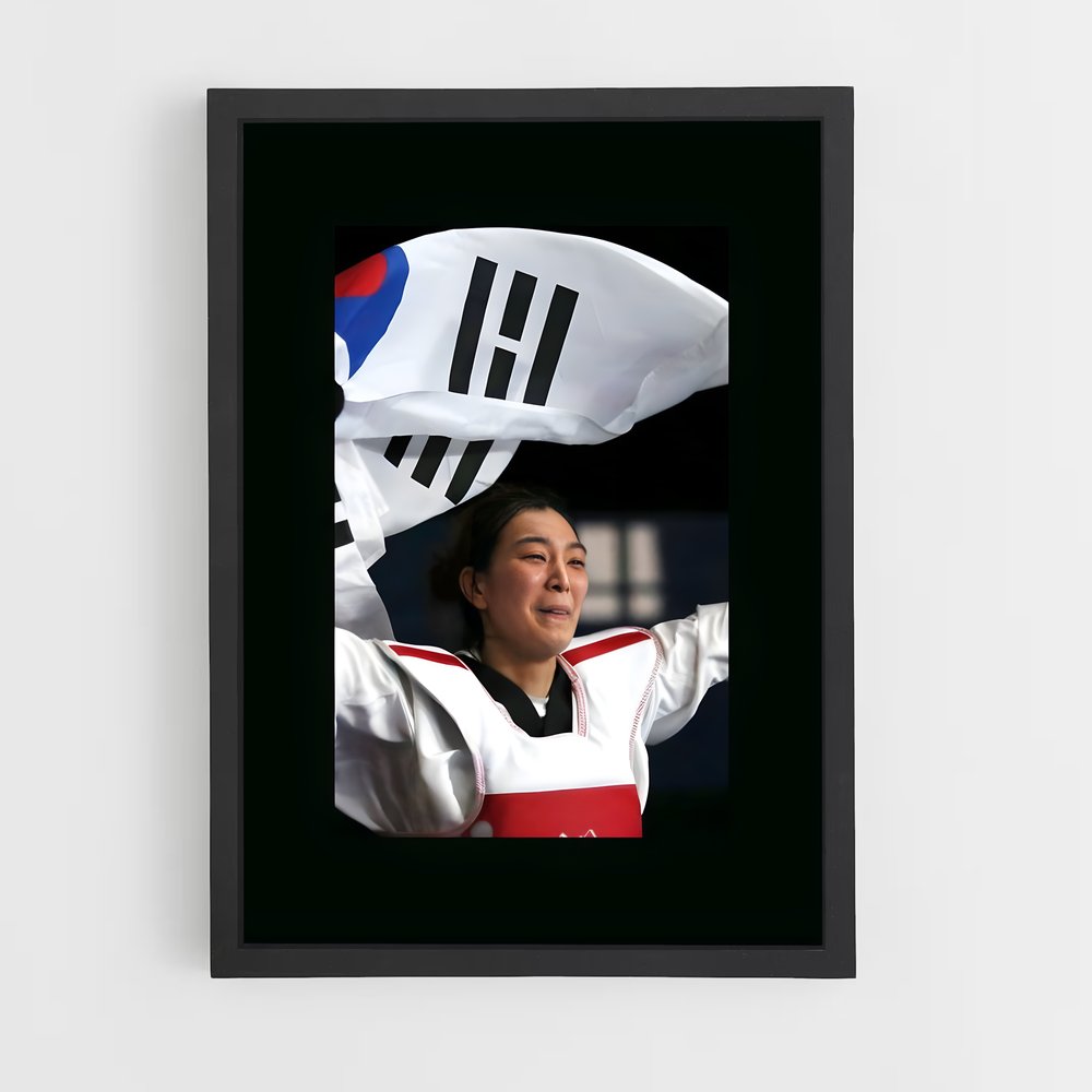 Poster Triomphe Coréen – affiche Taekwondo (vue 2)