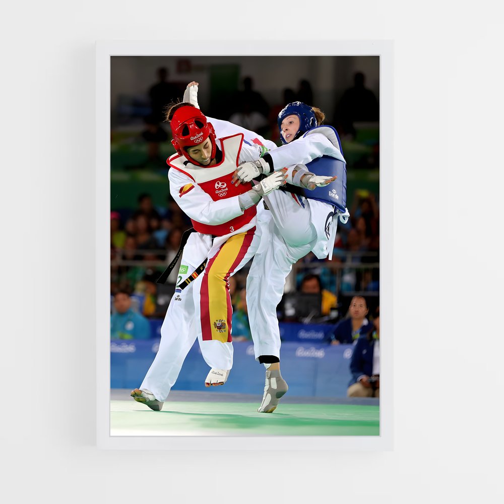 Poster Impact Dynamique – affiche Taekwondo (vue 3)