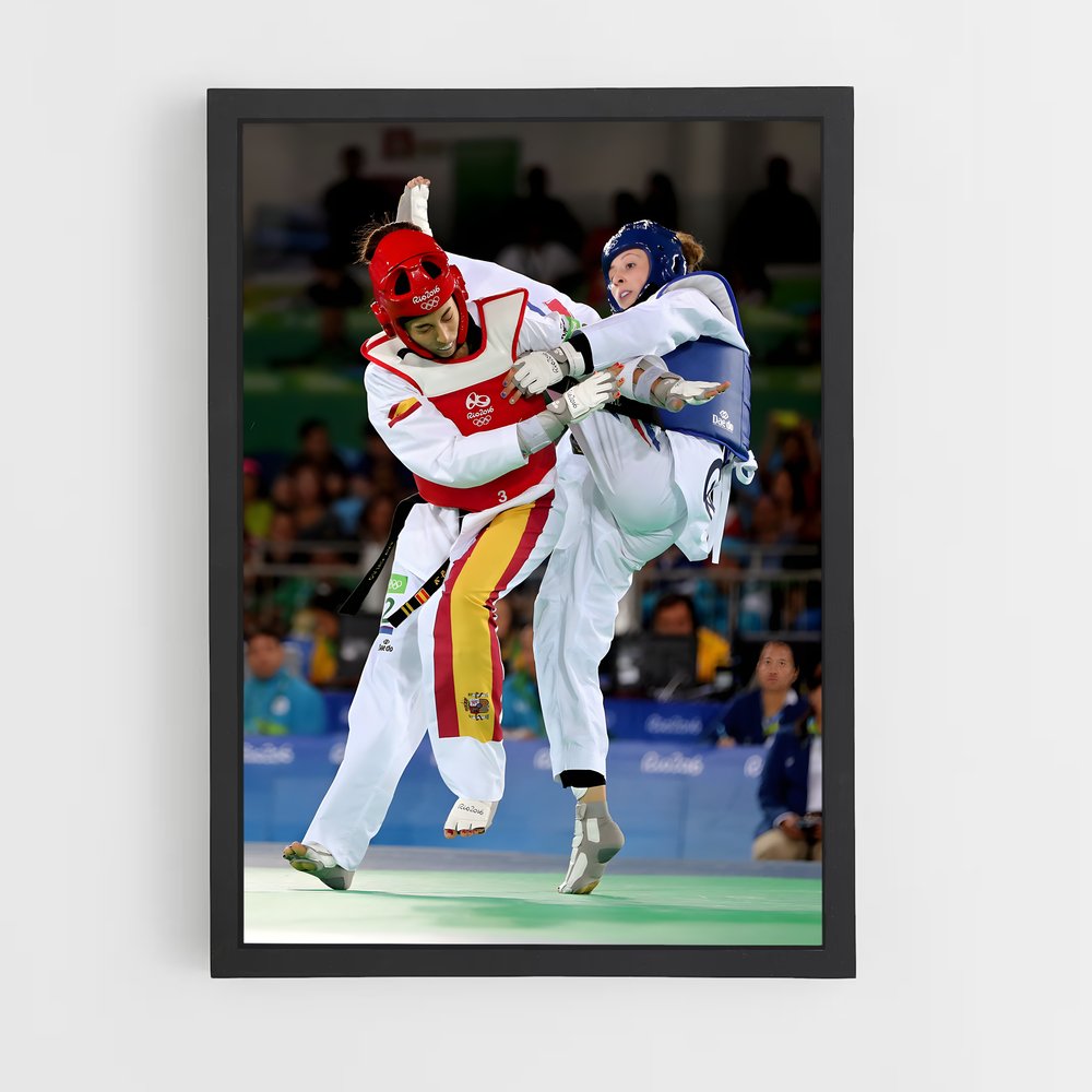 Poster Impact Dynamique – affiche Taekwondo (vue 2)