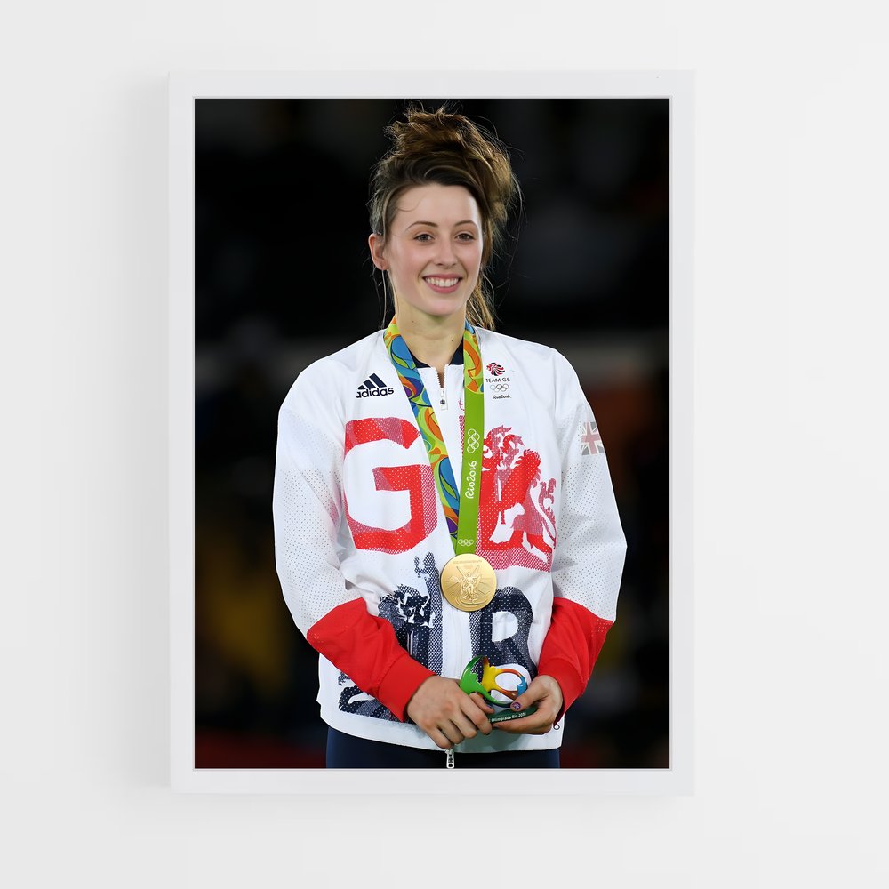 Poster Vainqueur en Or – affiche Taekwondo (vue 3)