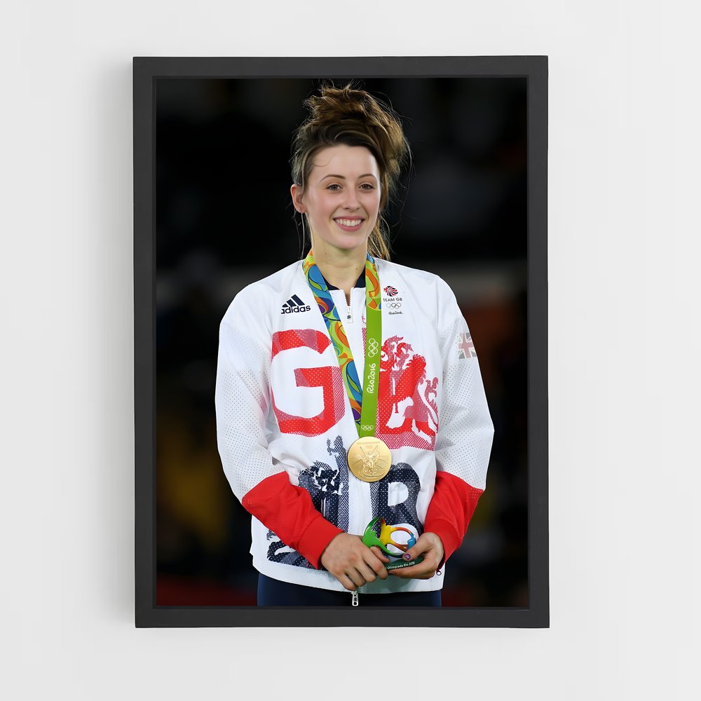 Poster Vainqueur en Or – affiche Taekwondo (vue 2)