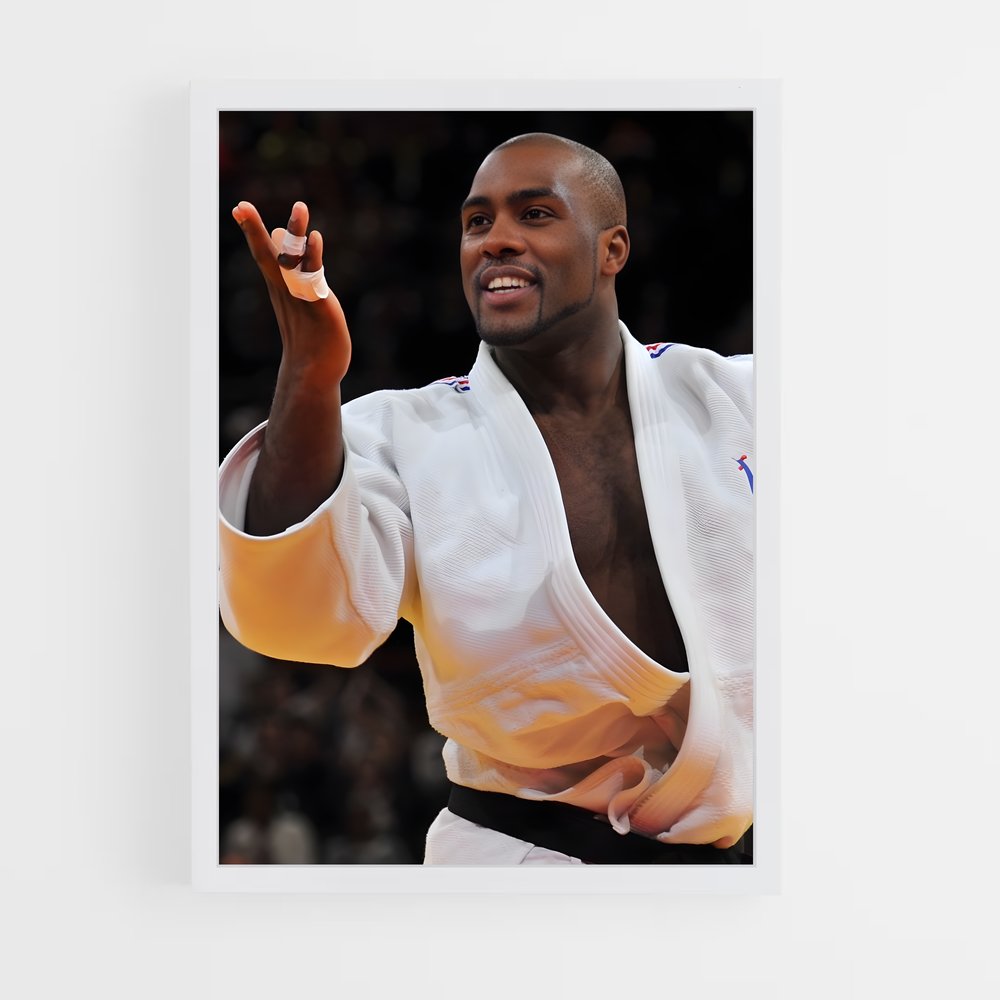 Poster Teddy Riner Ceinture Noir – affiche Jeux Olympiques (vue 3)