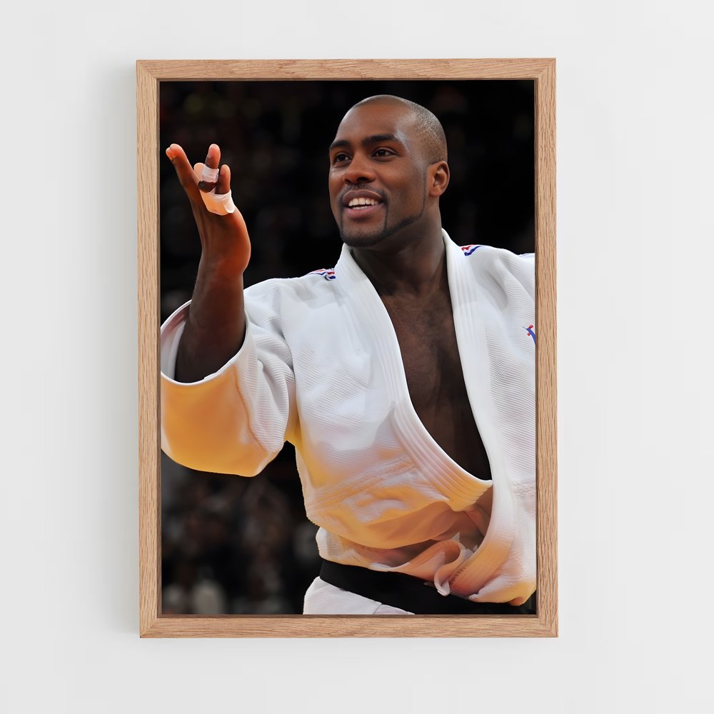 Poster Teddy Riner Ceinture Noir – affiche Jeux Olympiques (vue 4)