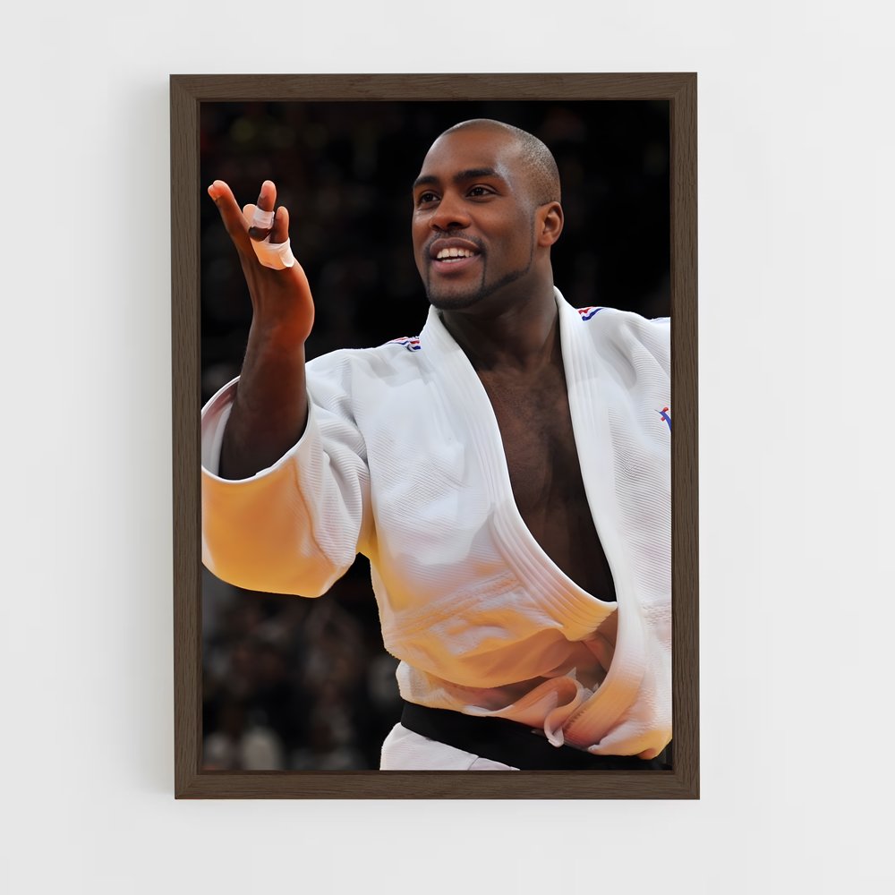 Poster Teddy Riner Ceinture Noir – affiche Jeux Olympiques (vue 5)