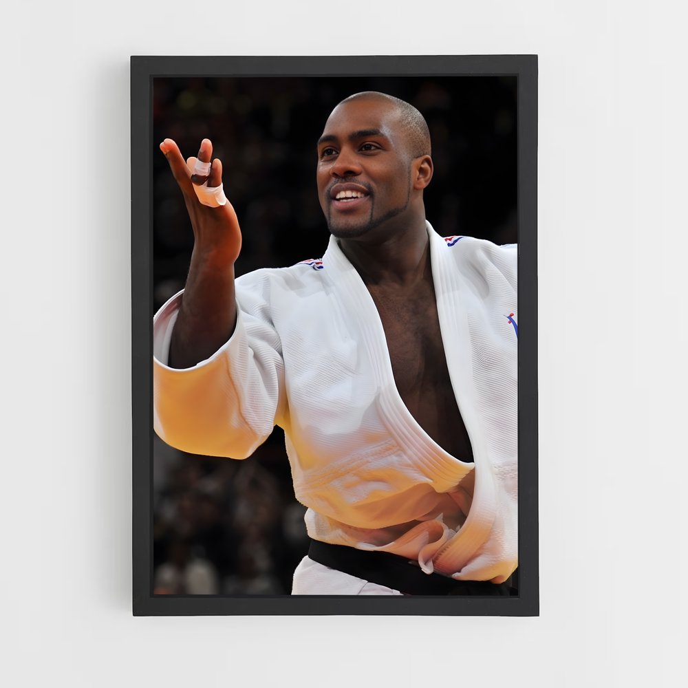 Poster Teddy Riner Ceinture Noir – affiche Jeux Olympiques (vue 2)