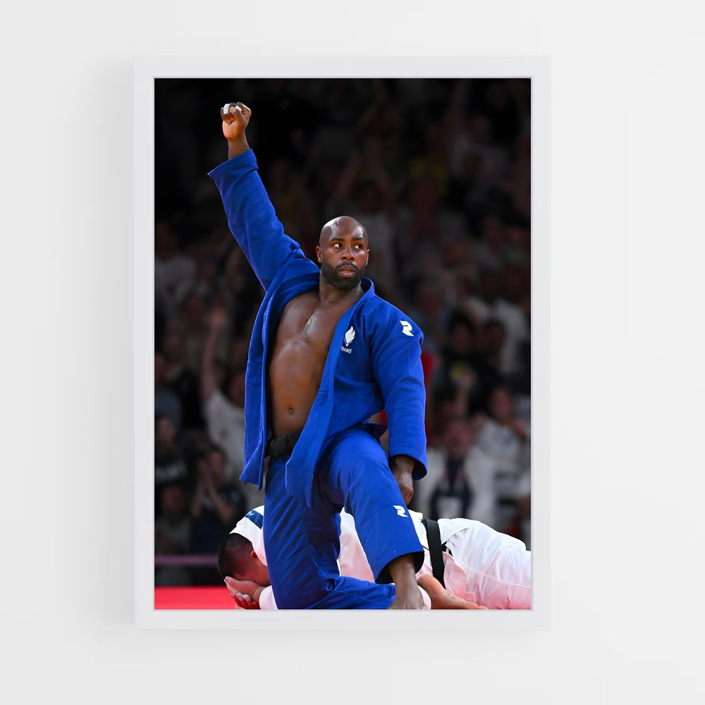 Poster Teddy Riner Champion – affiche Jeux Olympiques (vue 3)